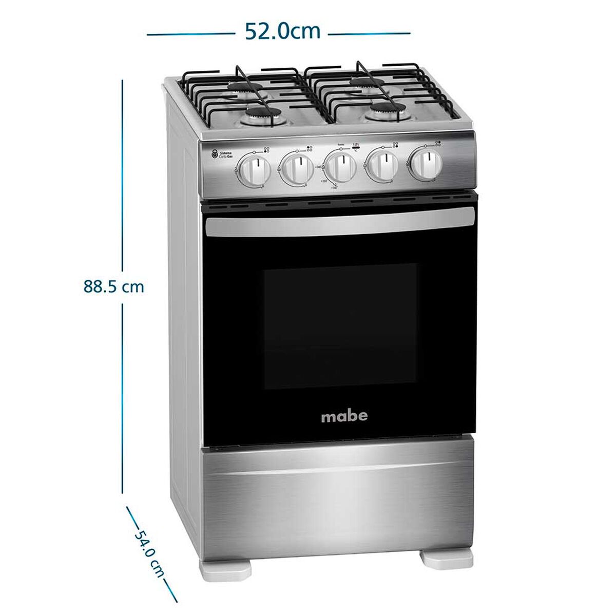 Cocina a Gas Mabe CMC20AXX-2 4 Quemadores