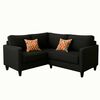 Sofá Seccional Mexx Muebles Tulum 5 Cuerpos Negro