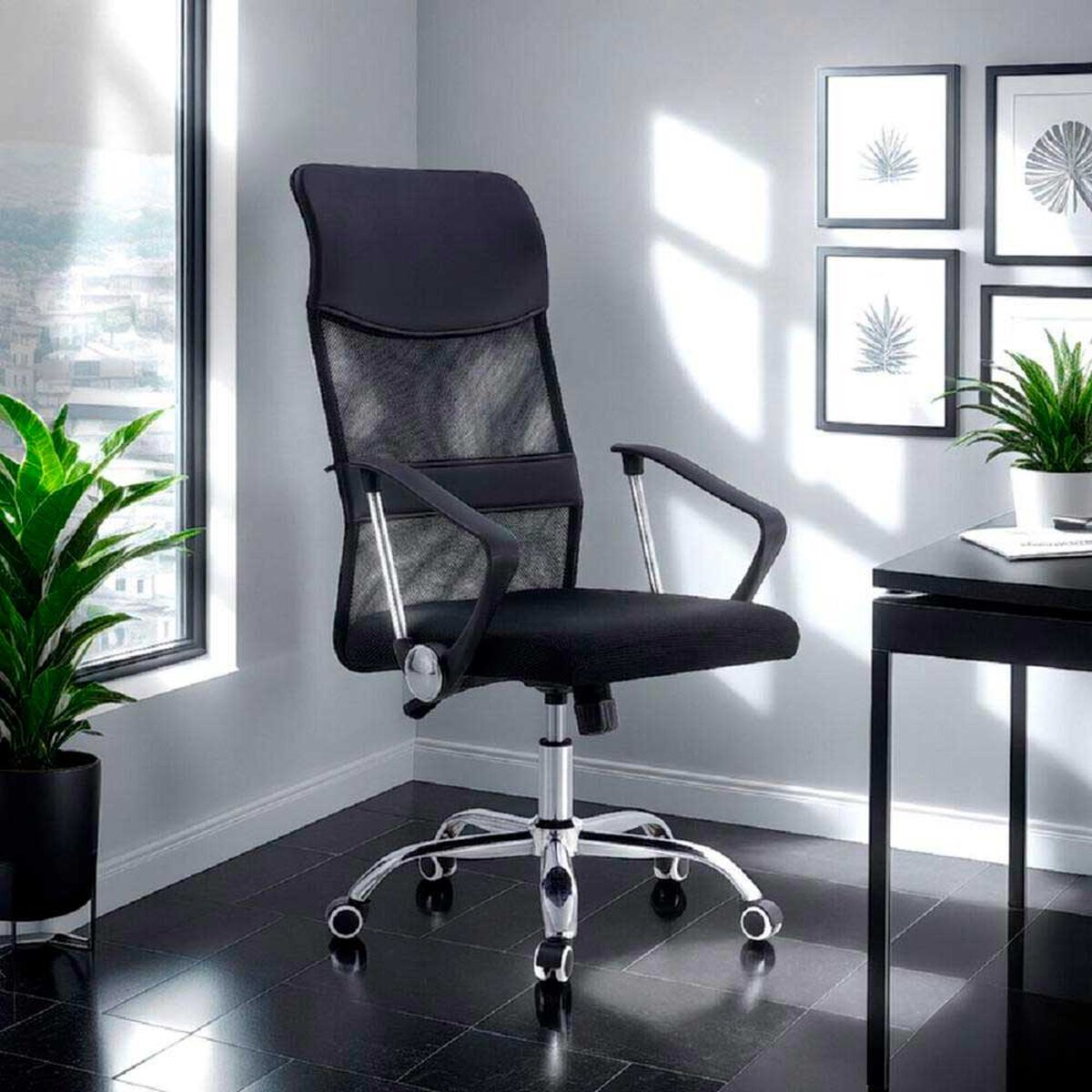 Silla Escritorio Arthome BM-526 Negro