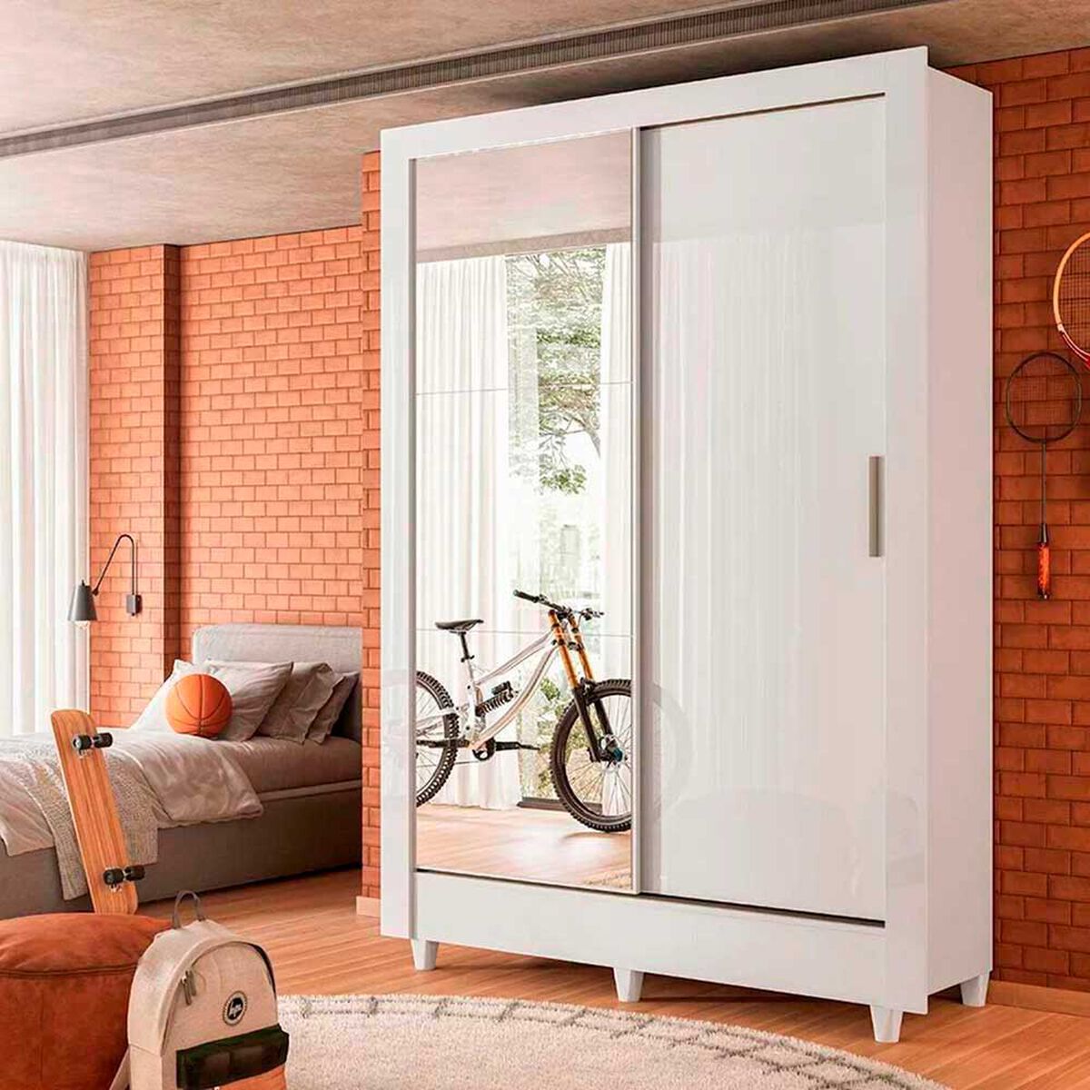 Closet Onessta Belgica 2 Puertas 2 Cajones Blanco