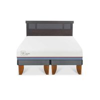 Cama Europea CIC Base Dividida 2 Plazas Excellence Plus + Respaldo Dublin