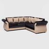 Sofá Seccional Almore New Irlanda 5 Cuerpos Beige Negro