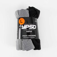 Pack 3 Bóxer Hombre Icono Gris