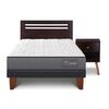 Cama Europea CIC 1,5 Plazas Anatomic + Respaldo + Velador Munich