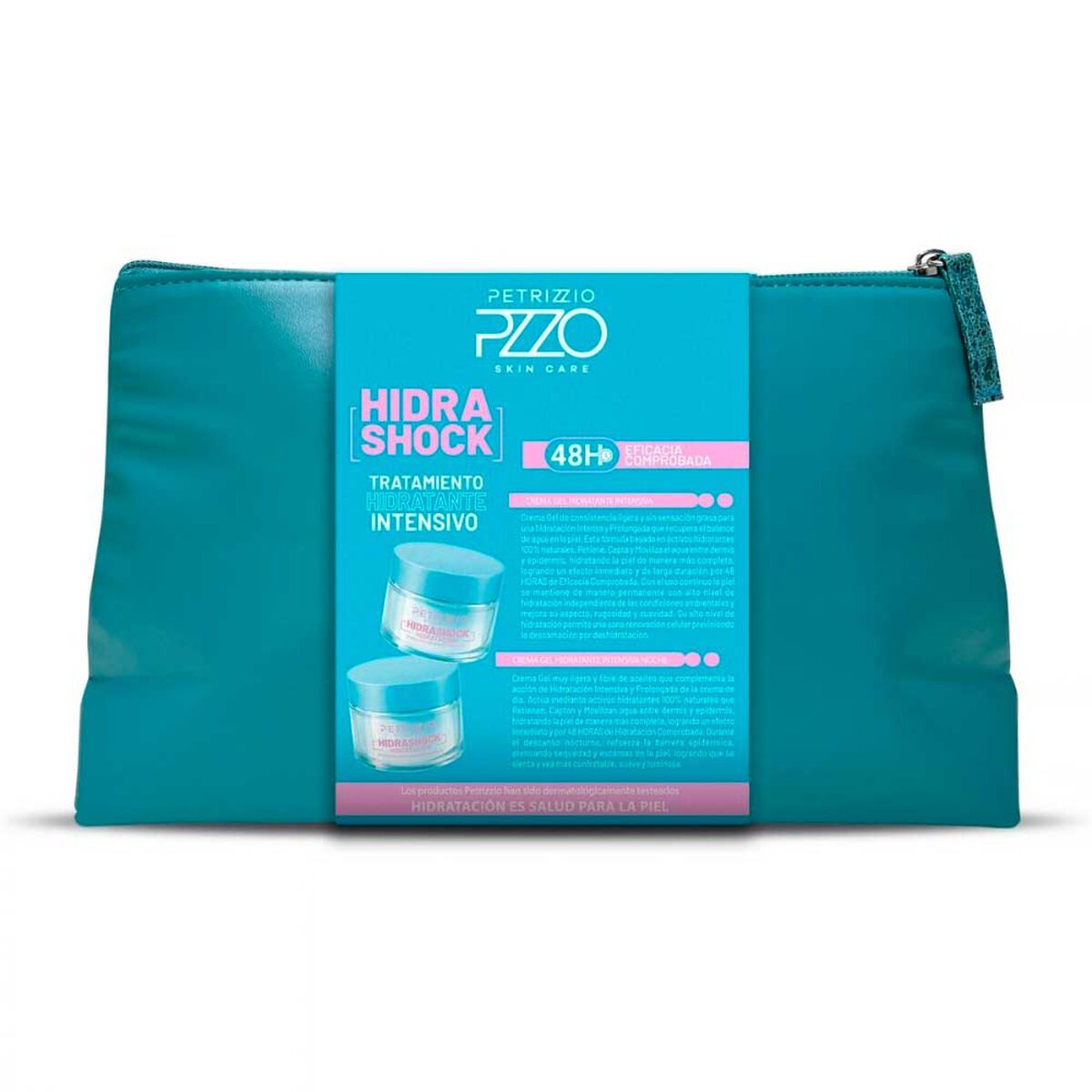 Set de Cremas Hidra Shock Hidrataci&oacute;n + Clutch Petrizzio