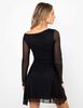 Vestido Corto Manga Larga Mujer Icono
