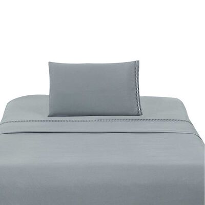 Imagen 1 del producto Juego de Sábanas Illusions 1 Plaza Bordada Gris