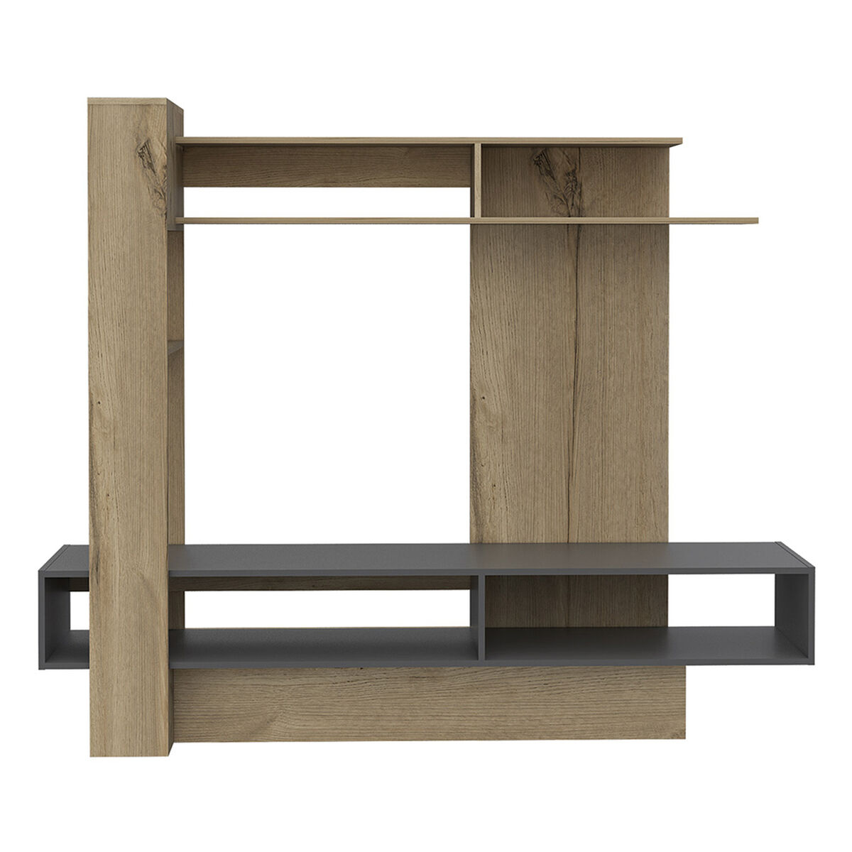 Estante TV TuHome Flamenco Duna /Plomo Hasta 60"