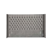 Respaldo CIC King Sesia Gris Ceniza