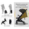 Coche de Paseo Últra Compacto con Accesorios Lubabycas Rosado