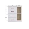 Cómoda Di Poretti Design Caribe 1 Puerta Blanco