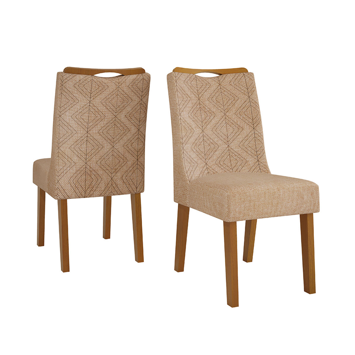 Juego de Comedor Di Poretti Stela 8 Sillas Beige