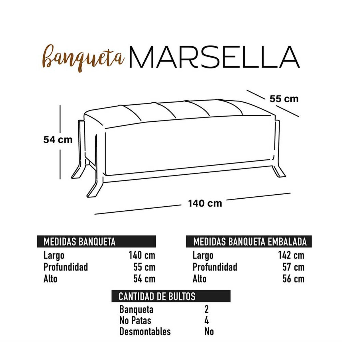 Banqueta Latam Home Marsella PU Rojo