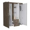 Closet Tuhome Bariloche 2 Cajones 4 Puertas Bellota-Blanco