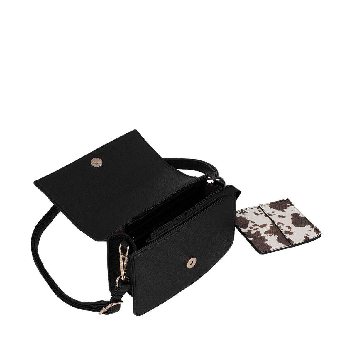 Cartera Bandolera Secret Serbia SC7 Peque&ntilde;a Negro