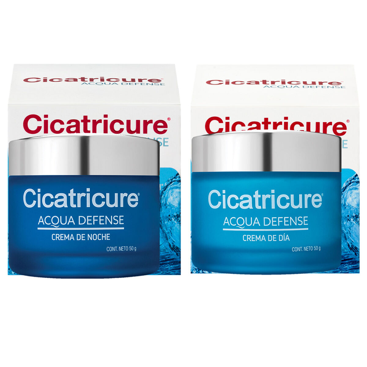 Pack Cicatricure Acqua Defense Noche 50 gr y Día 50gr