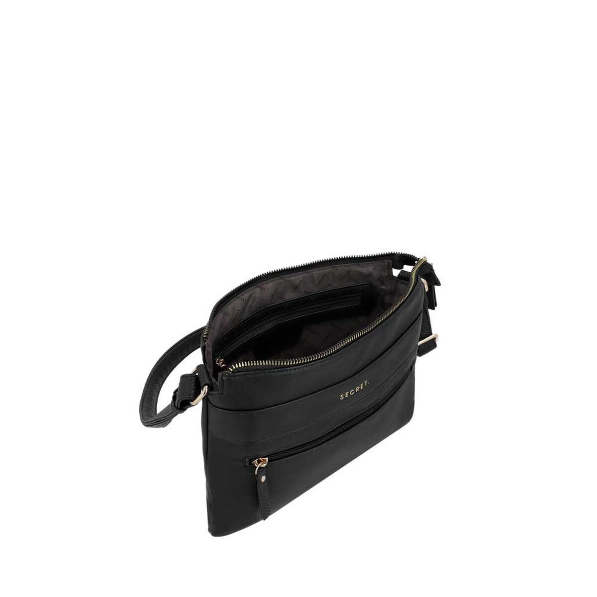 Cartera Bandolera Secret Albacete SC7 Mediana Negra