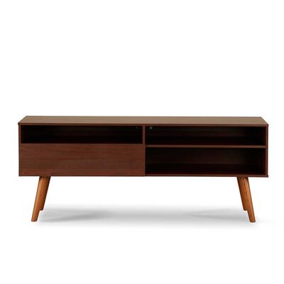 Rack TV Stanford 1 Puerta 2 Repisas Hasta 60" Chocolate
