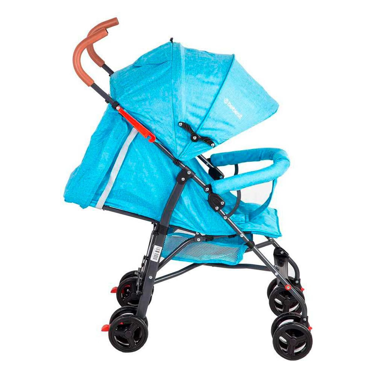 Coche Paragua Bebe 5126 Plegable Liviano Compacto Celeste Bebesit