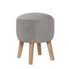 Pouf Latam Home Nantes Tela Velvet Gris