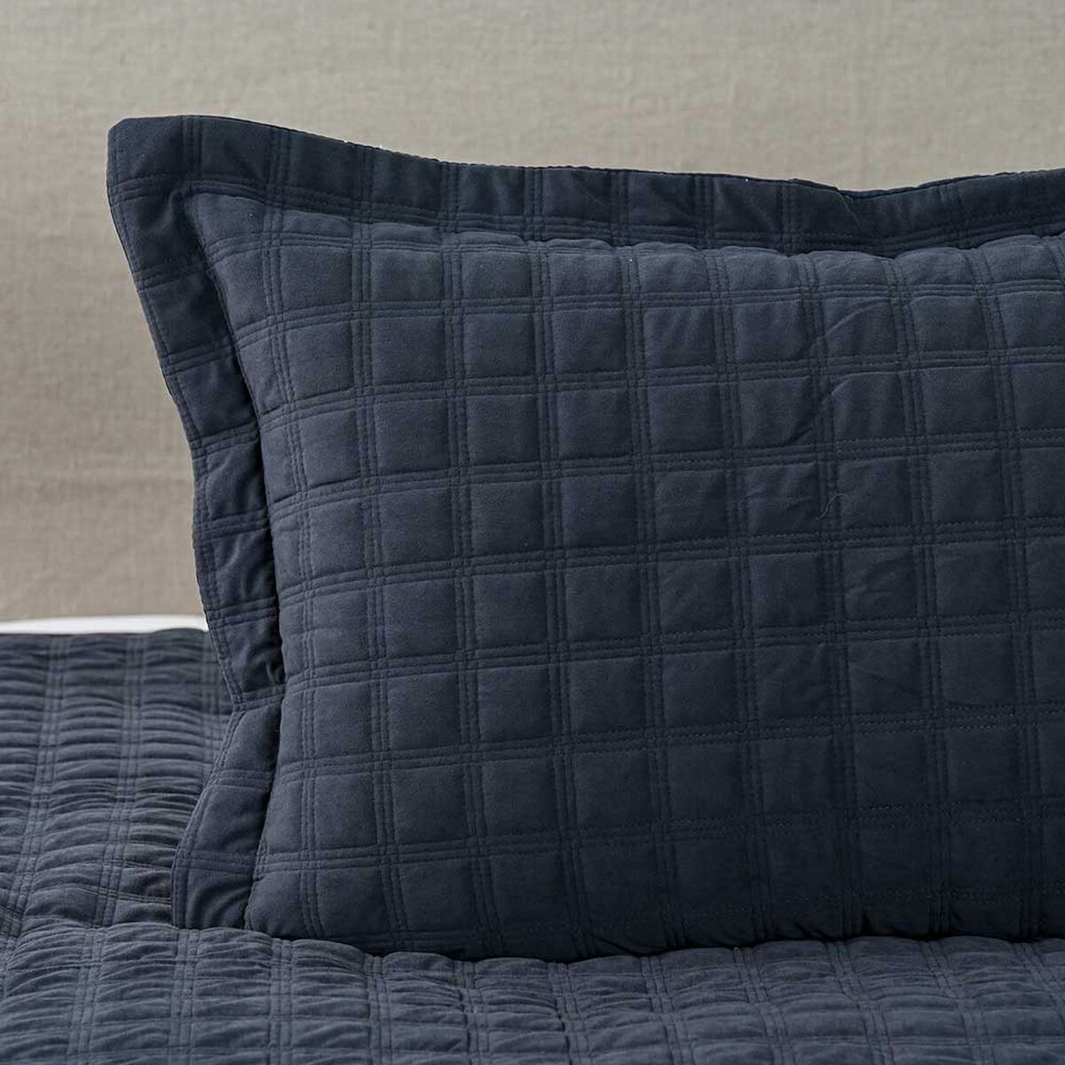 Quilt Cannon 1.5 Plazas Squares Cobalt