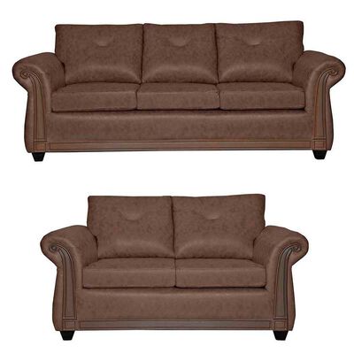 Juego de Living Black Factory Bristol 5 Cuerpos Chocolate