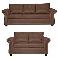 Juego de Living Black Factory Bristol 5 Cuerpos Chocolate