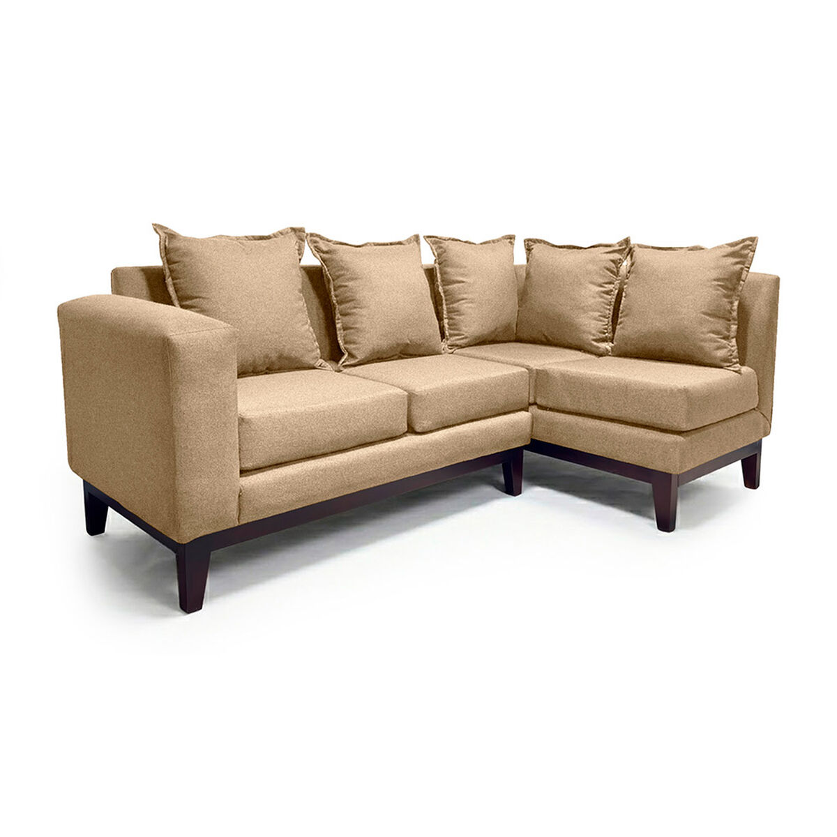 Seccional Derecho Living Factory Berlin 4 Cuerpos Beige