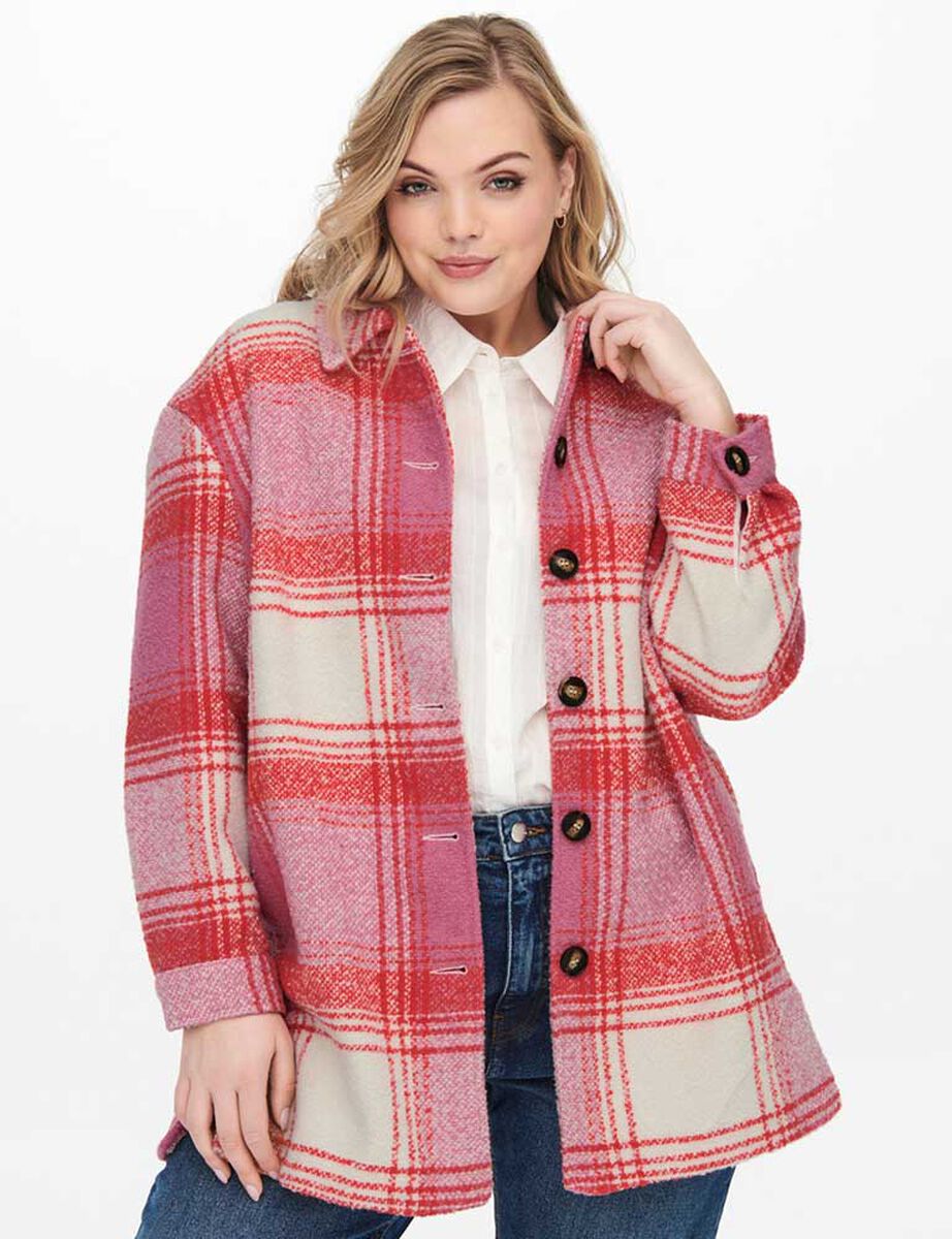 Chaqueta Tartán Mujer Only Carmakoma