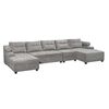 Sofá Seccional Innovamuebles Le Mans Doble Chaise XL 5 Cuerpos Gris