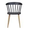 Pack 4 Sillas de Comedor Vincenzi Madrid Negro