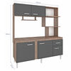 Kit Cocina Vekkahome Sevilha 5 Puertas Gris
