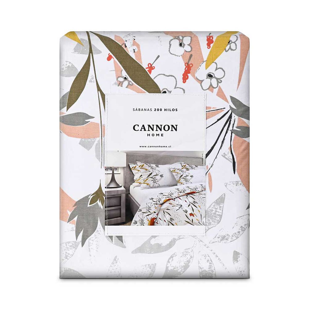 Juego de Sábanas Estampado Cannon 200 Hilos 2 Plazas Kiki