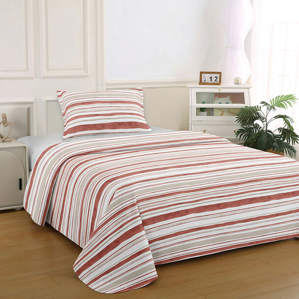 Quilt Illusions 1,5 Plazas Canela Bruselas