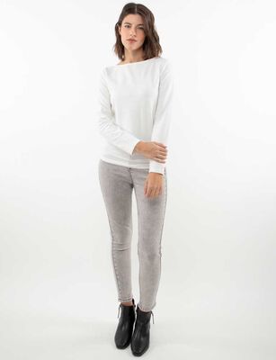 Imagen 2 del producto Polera Manga Larga Mujer Zibel Crudo, Negro, Rojo