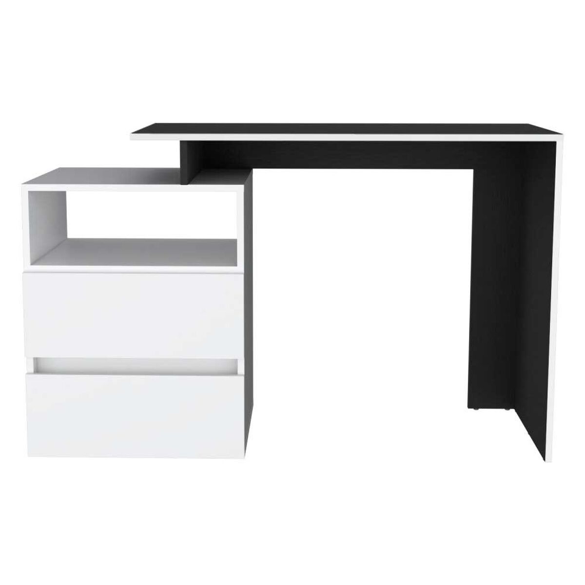 Escritorio Recto TuHome Rookie 2 Cajones Blanco