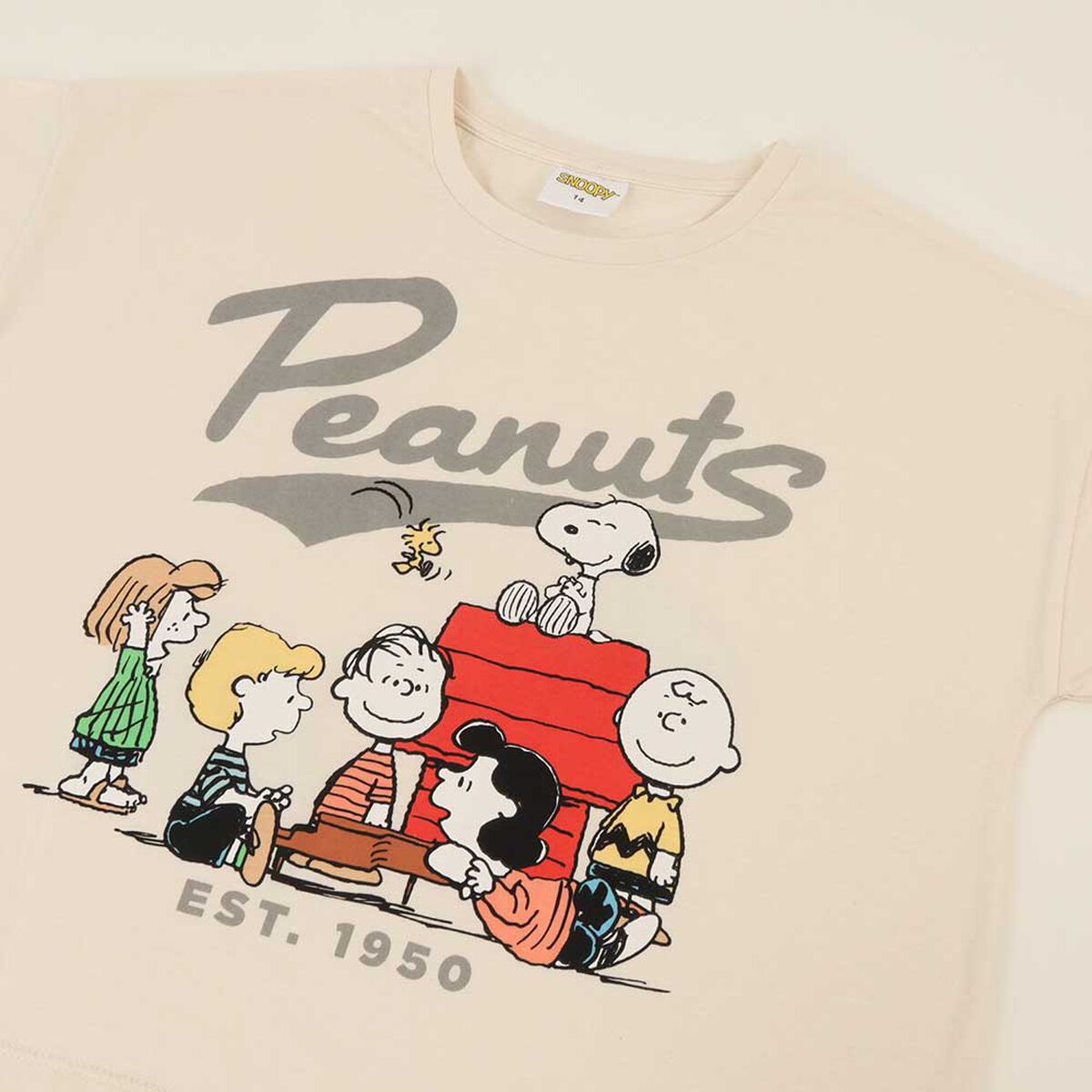 Polera Manga Corta Niña Snoopy
