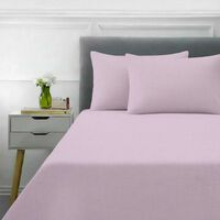 Juego de Sábanas Lisa Casanova  2 Plazas 144 Hilos Lila, Turquesa