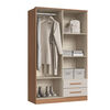 Closet Vekkahome Americano 4 Puertas 2 Cajones Beige