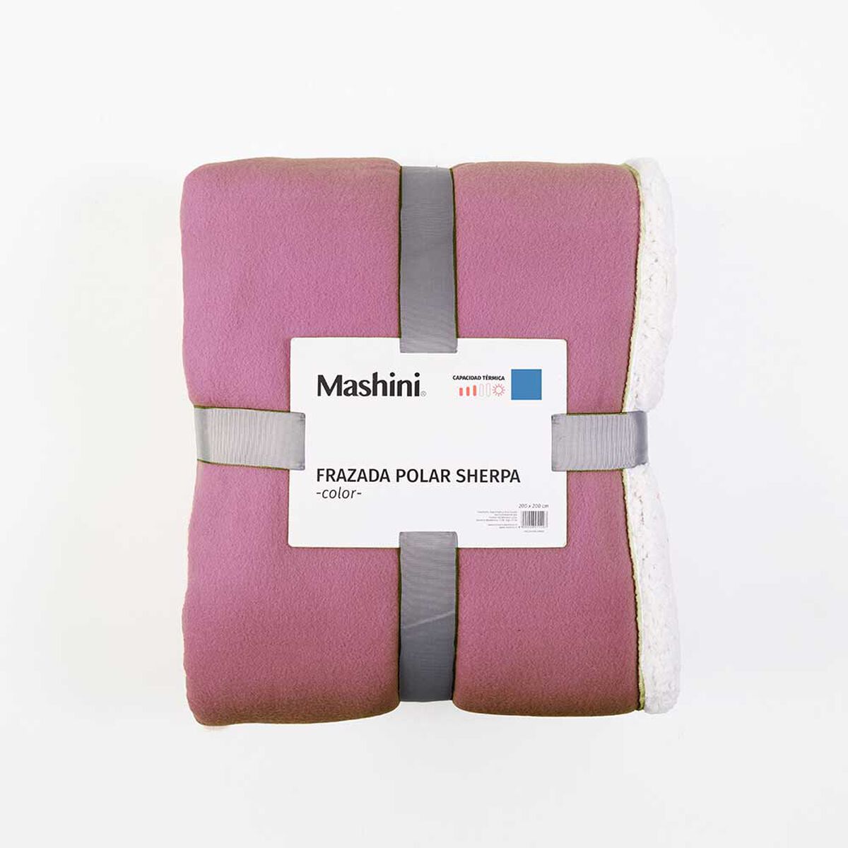 Frazada de Poli&eacute;ster Mashini King Liso Malva