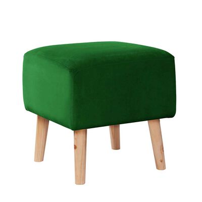 Pouf Latam Home Burdeos Tela Velvet Verde