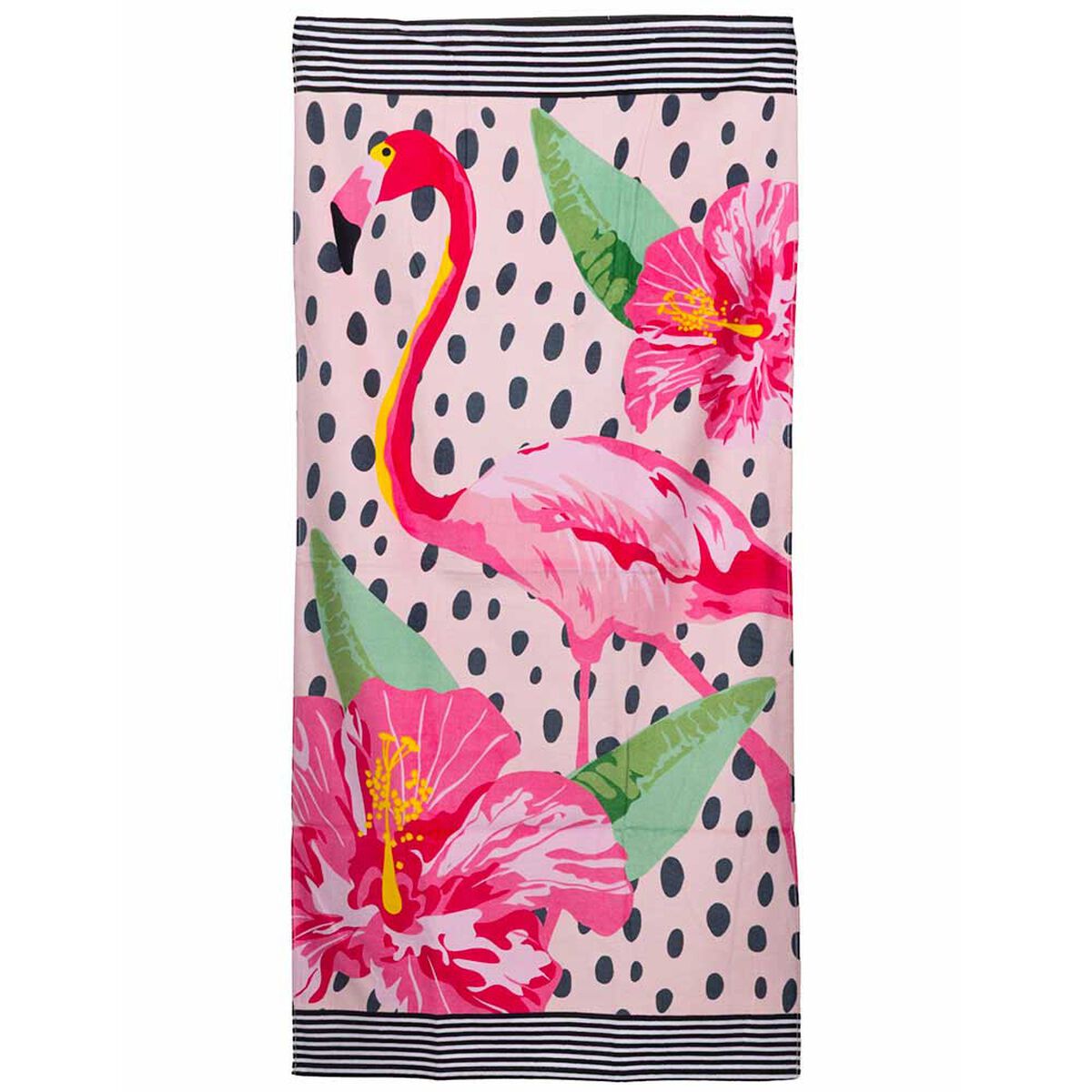Toalla de Playa Velour Casanova Flamingo 75 x 150 cm.