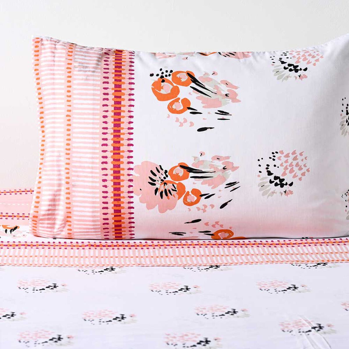 Juego de Sábanas Estampado American Family 144 Hilos 1 Plaza Rodet