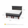 Cama Europea CIC Base Dividida 2 Plazas Anatomic + Respaldo Dublin