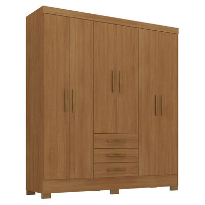 Closet Di Poretti Design Itacare 3 Cajones 6 Puertas Caf&eacute; Claro