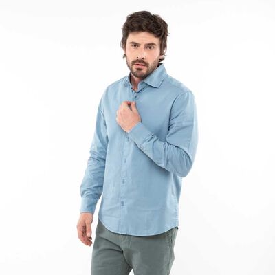 Camisa Slim Manga Larga Hombre Zibel