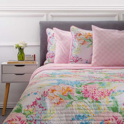 Imagen 1 del producto Set Quilt + Juego de Sábanas Dreams 1,5 Plazas María