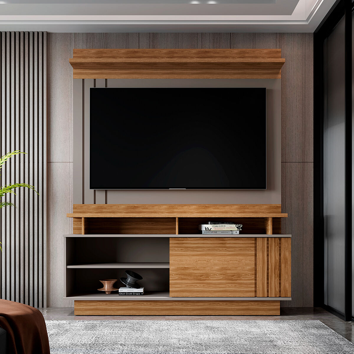 Home TV Vekkahome Goias 55" Pulgadas Café