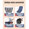 Coche Cuna con Silla Nido y Accesorios LuBabycas Burdeos