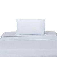 Juego de Sábanas Illusions 1,5 Plazas Bordada Blanco